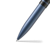 Sheaffer 9110 Icon Ballpoint Pen - Metallic Blue with Glossy Black PVD Trim